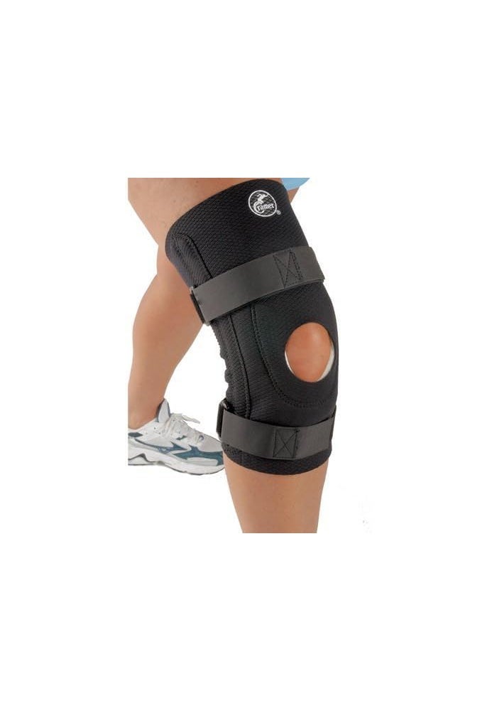 Cramer Diamond Knee Stabilizer - Padded Knee Brace for ACL & MCL Support, Adjustable with Open Patella, Black - Image 2